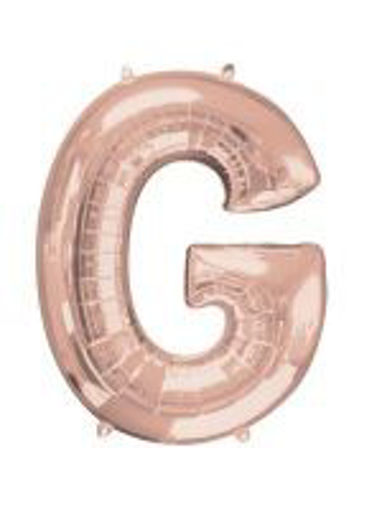 Picture of ROSE GOLD LETTER G FOIL BALLOON